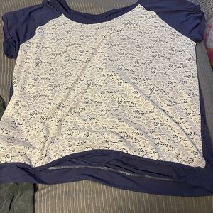 Lace front torrid shirt